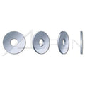 50 lb 2x22 Flat Washers Steel Zinc A2078