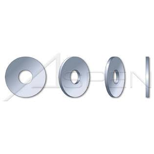 50 lb 2x22 Flat Washers Steel Zinc A2078