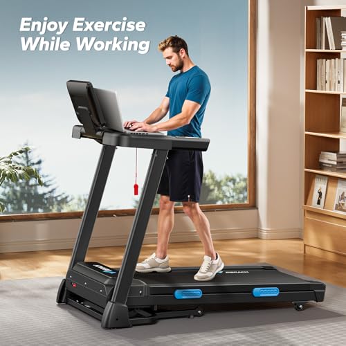 Foldable Treadmill with Incline, 7.5MPH, 16.5" Wider Belt O515