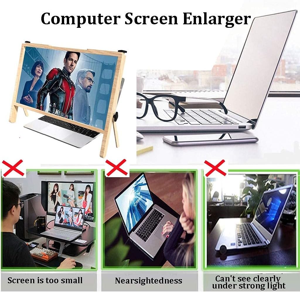 Foldable Laptop Screen Magnifier Holder I93556