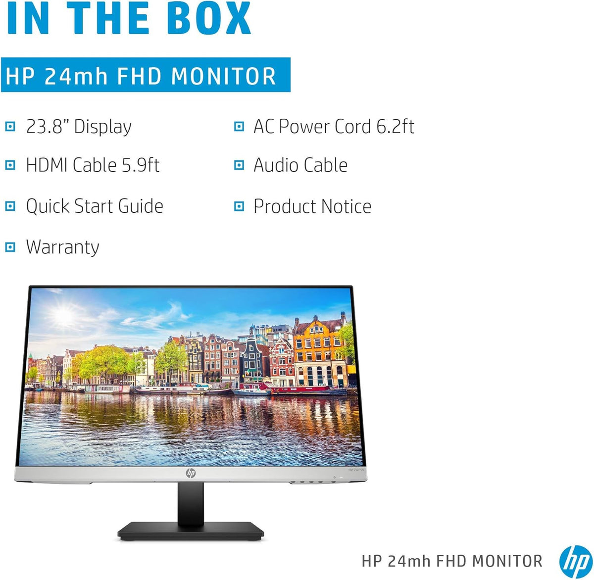 23.8-Inch FHD IPS Computer Monitor with Built-In Speakers C69290