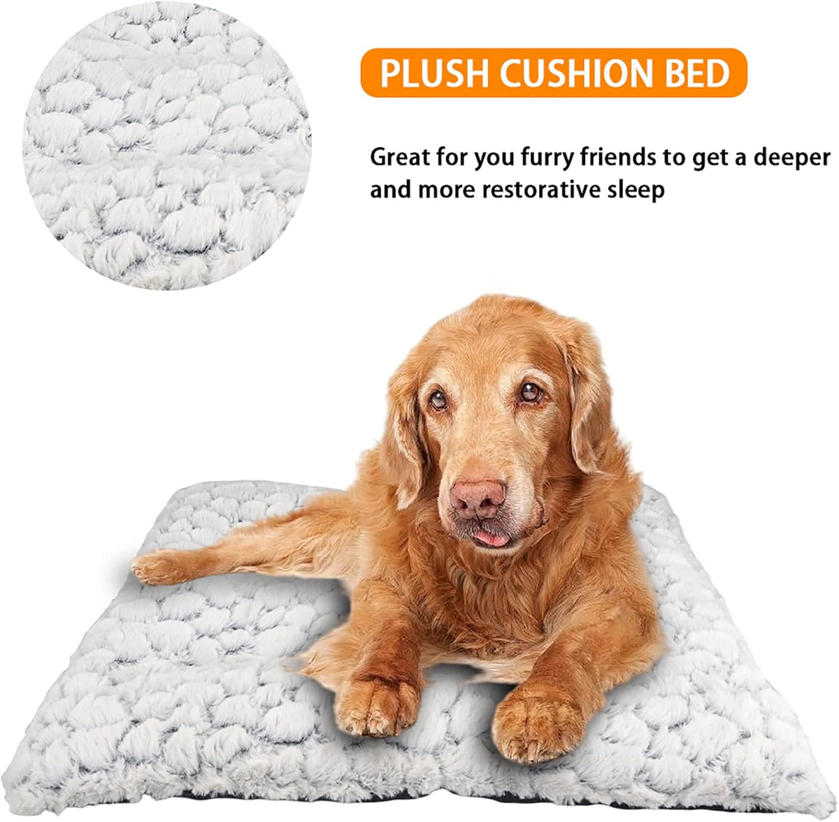 Ultra Soft Washable Anti-Slip Dog Crate Bed Pad M72237