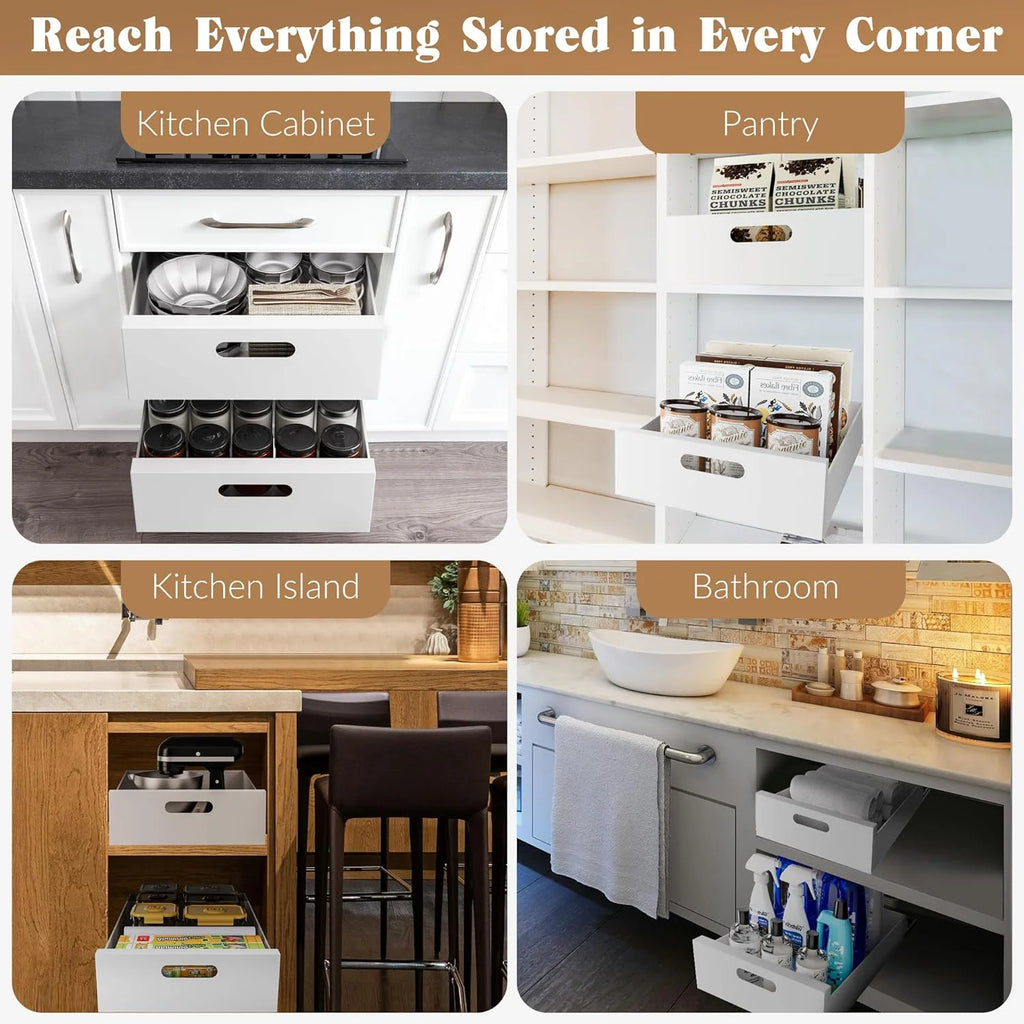 1 Pack 10-Inch Wide Carbon Steel Pull Out Cabinet Organizer V651699
