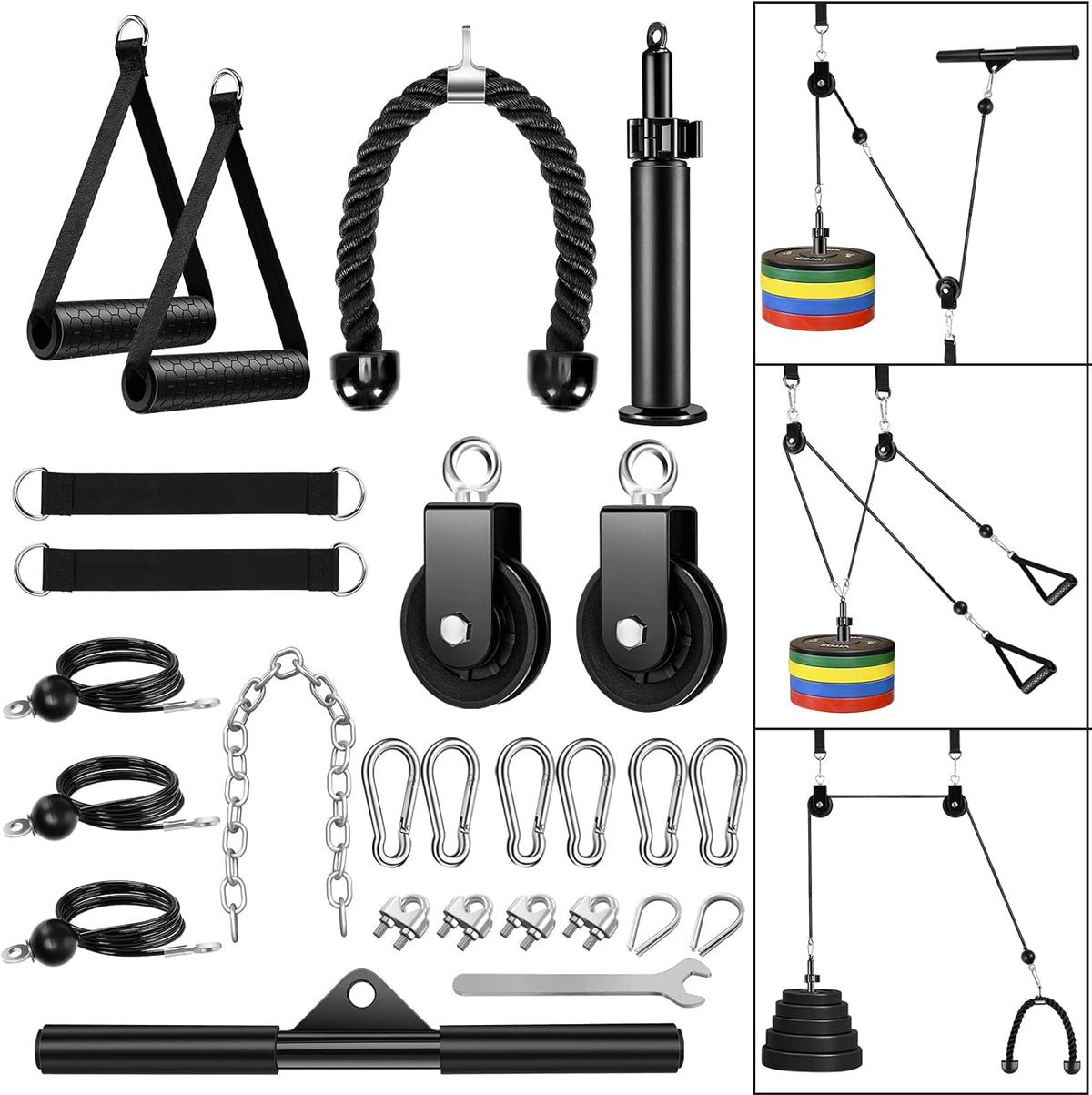 Cable Pulley System Gym 27 pcs Set J2035