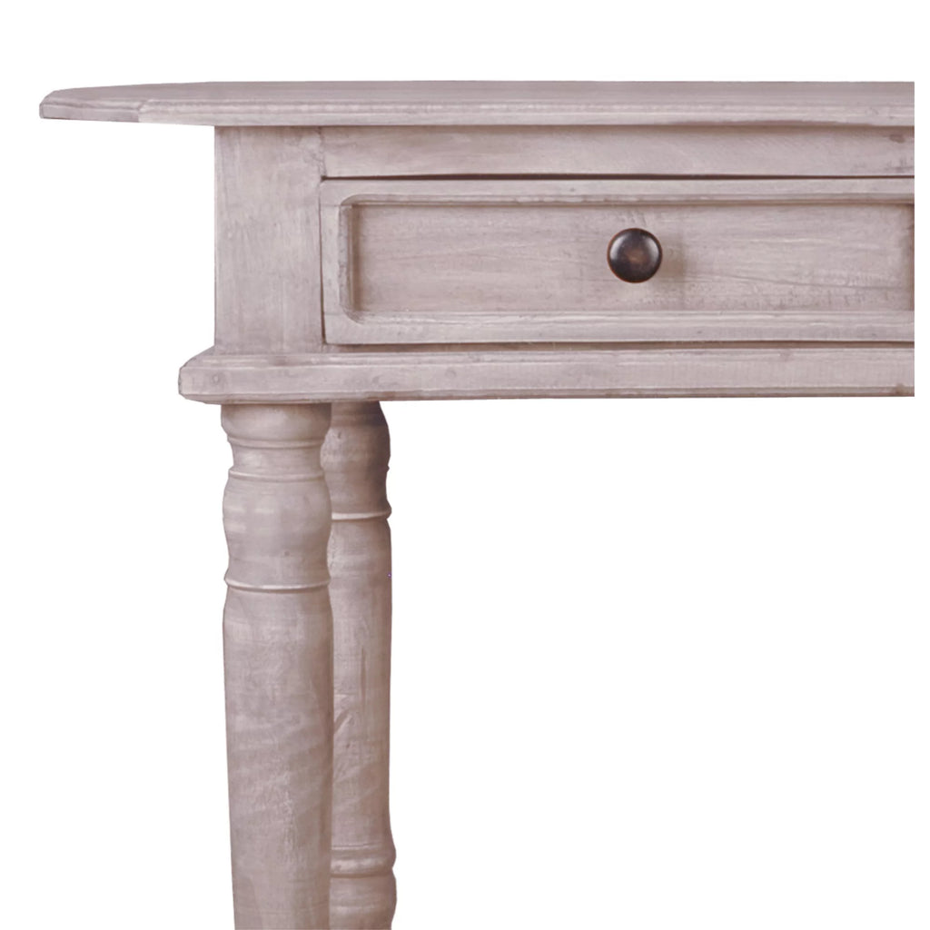 Natural Limewash Wood Console Table R95186