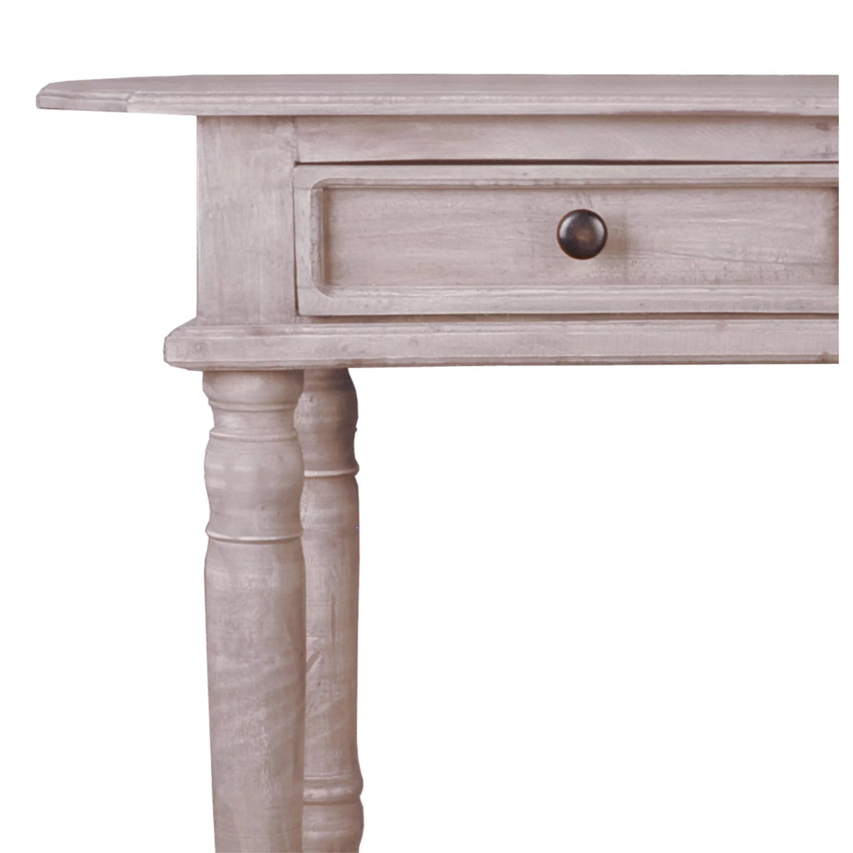 Natural Limewash Wood Console Table R95186