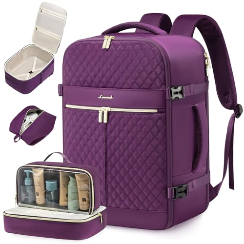 40L Waterproof Travel Backpack with 3 Packing Cubes A190642