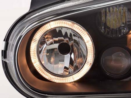 Black Projector Headlight Set with Fog Lights S174