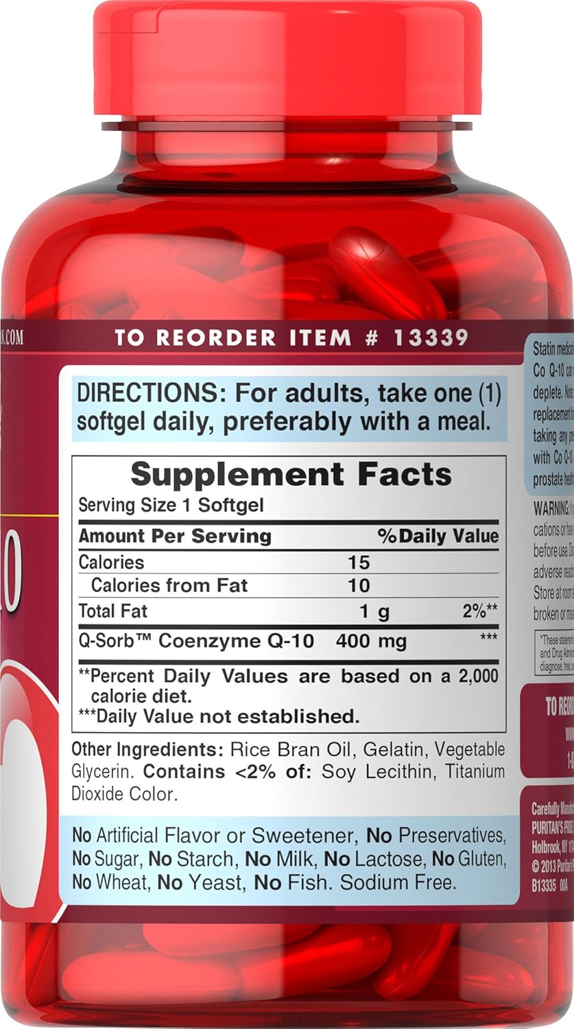 400 Mg CoQ10 Softgel, 120 Count Y5991