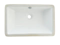 White Undermount Bathroom Sink E381195