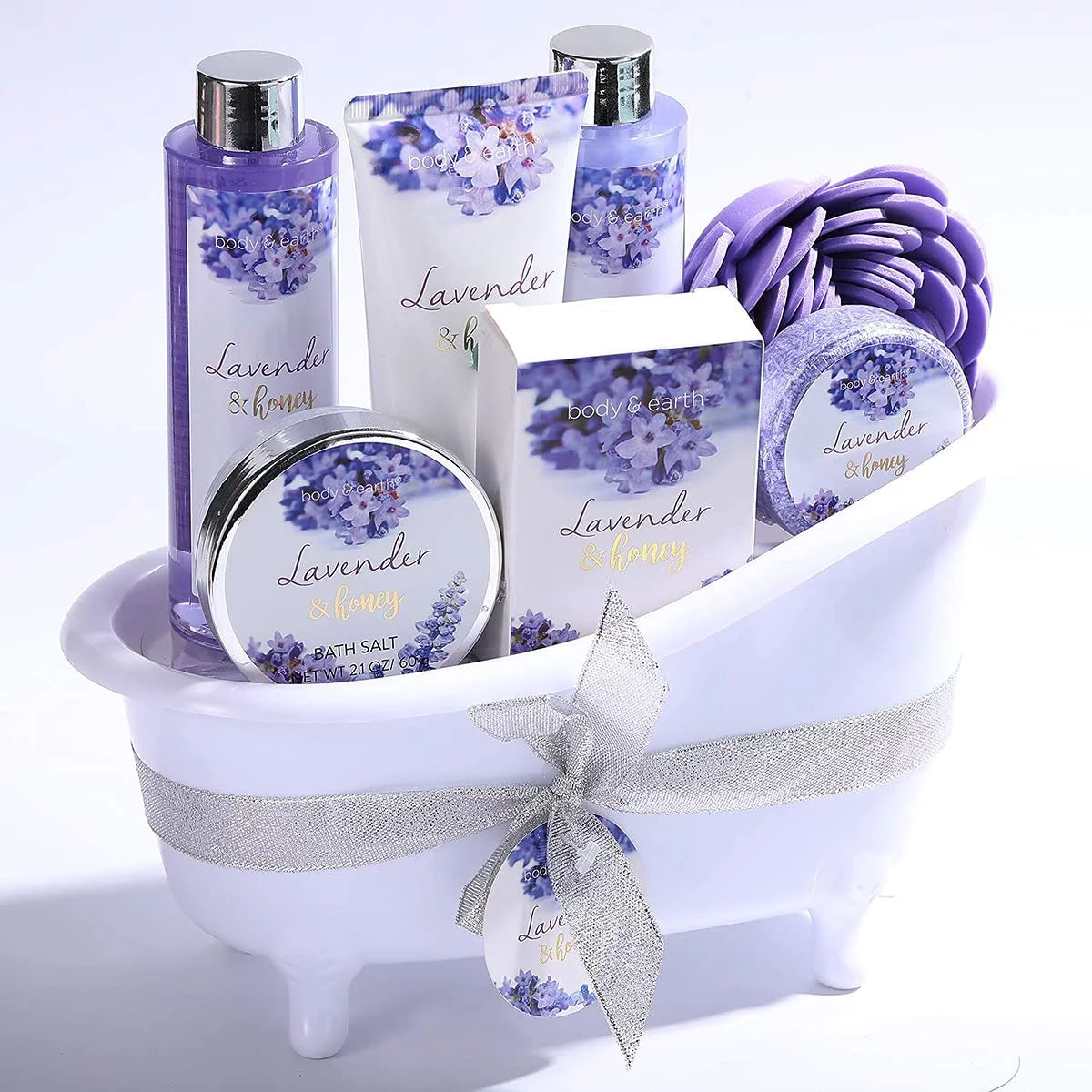 8 Pcs Lavender and Honey Spa Gift Sets Q68858