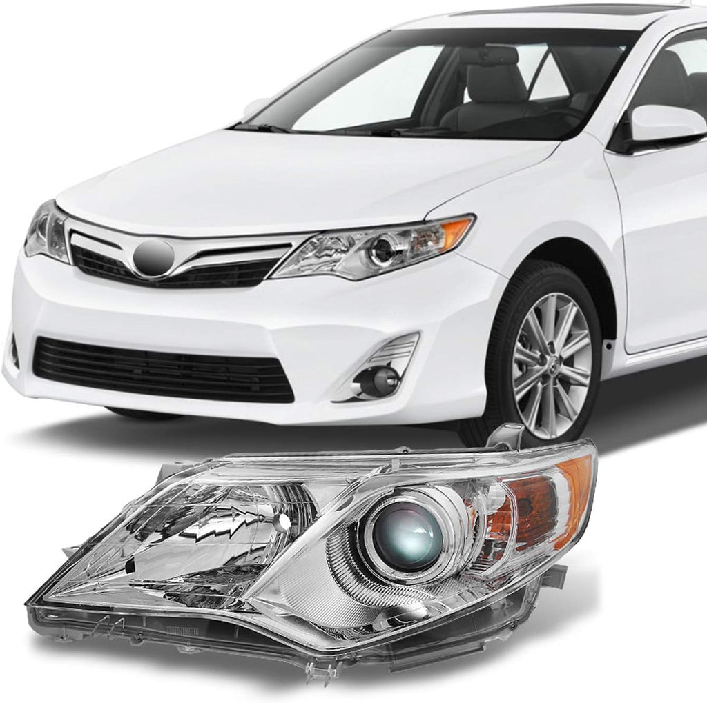 For Toyota Camry Chrome Clear Projector Headlight Driver Left Side Replacement Z7377