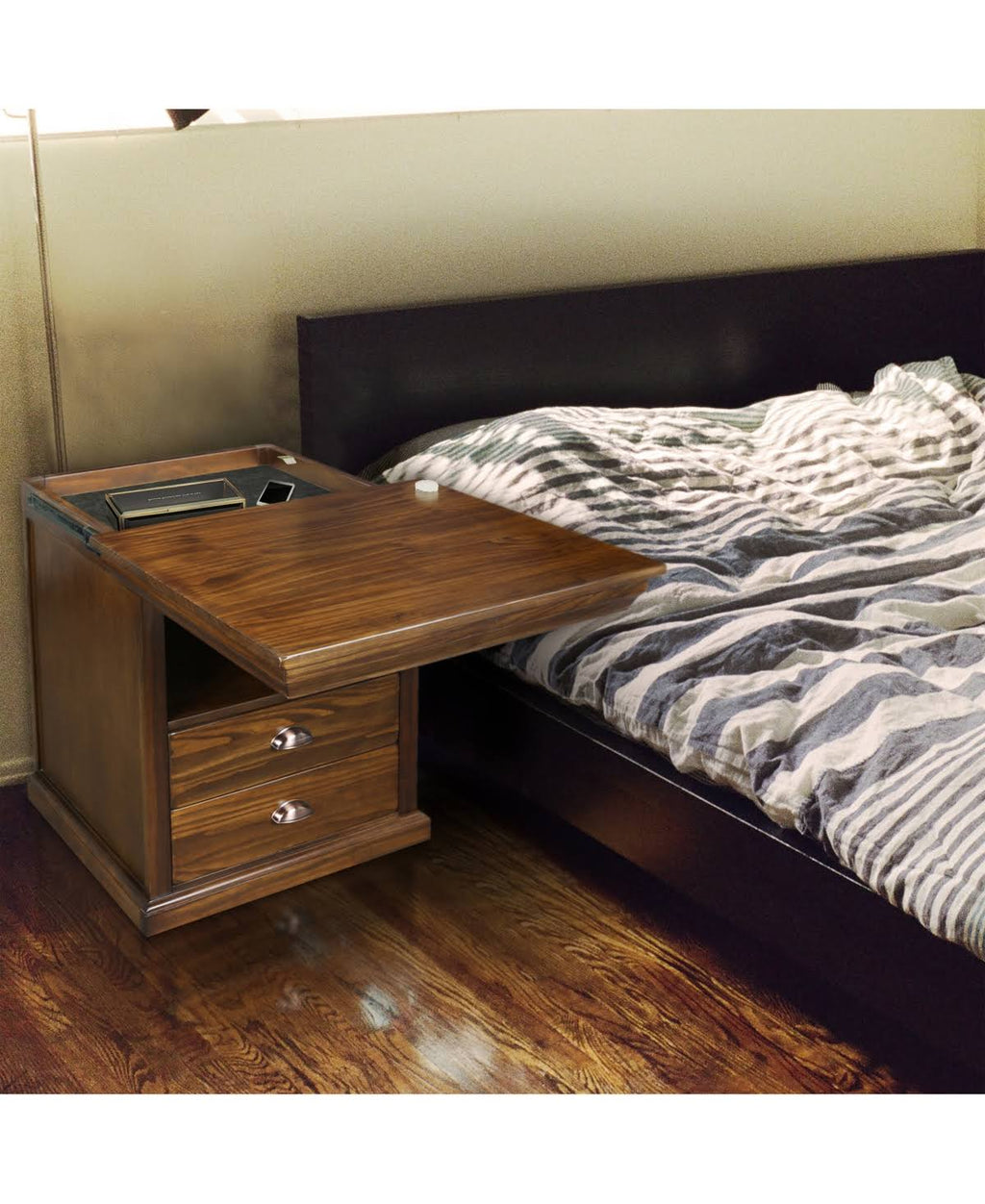 Nightstand with Concealed Compartment I159