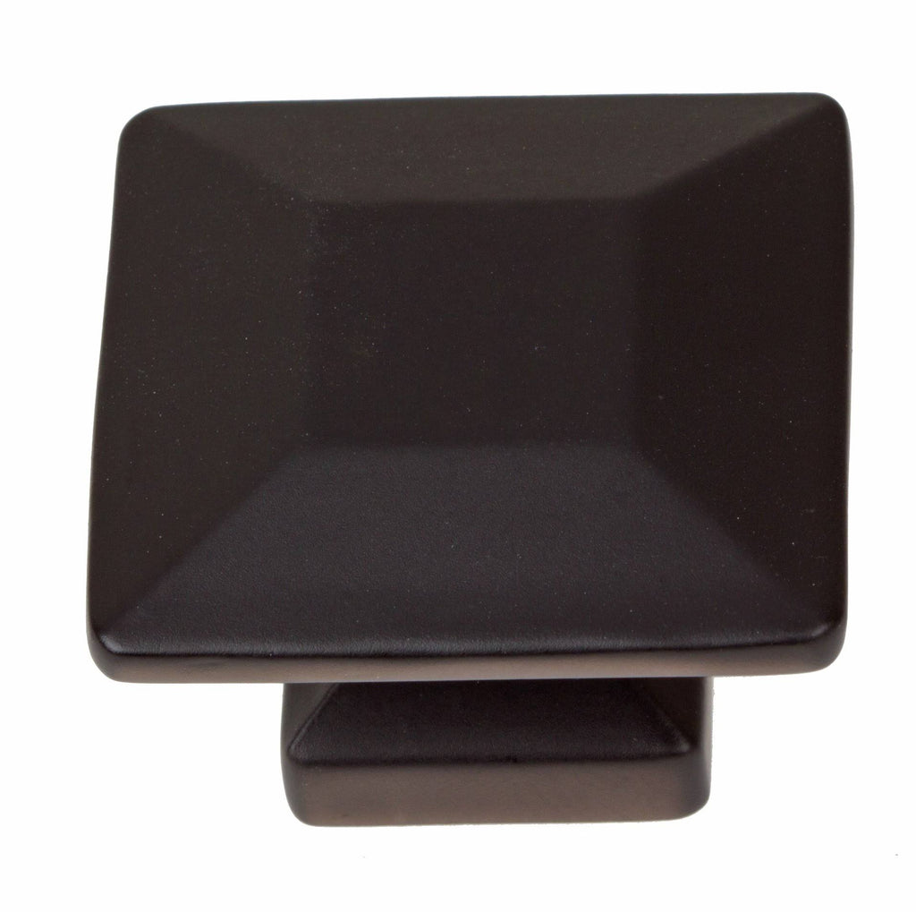 Matte Black Square Cabinet Knobs (Pack of 25) N617