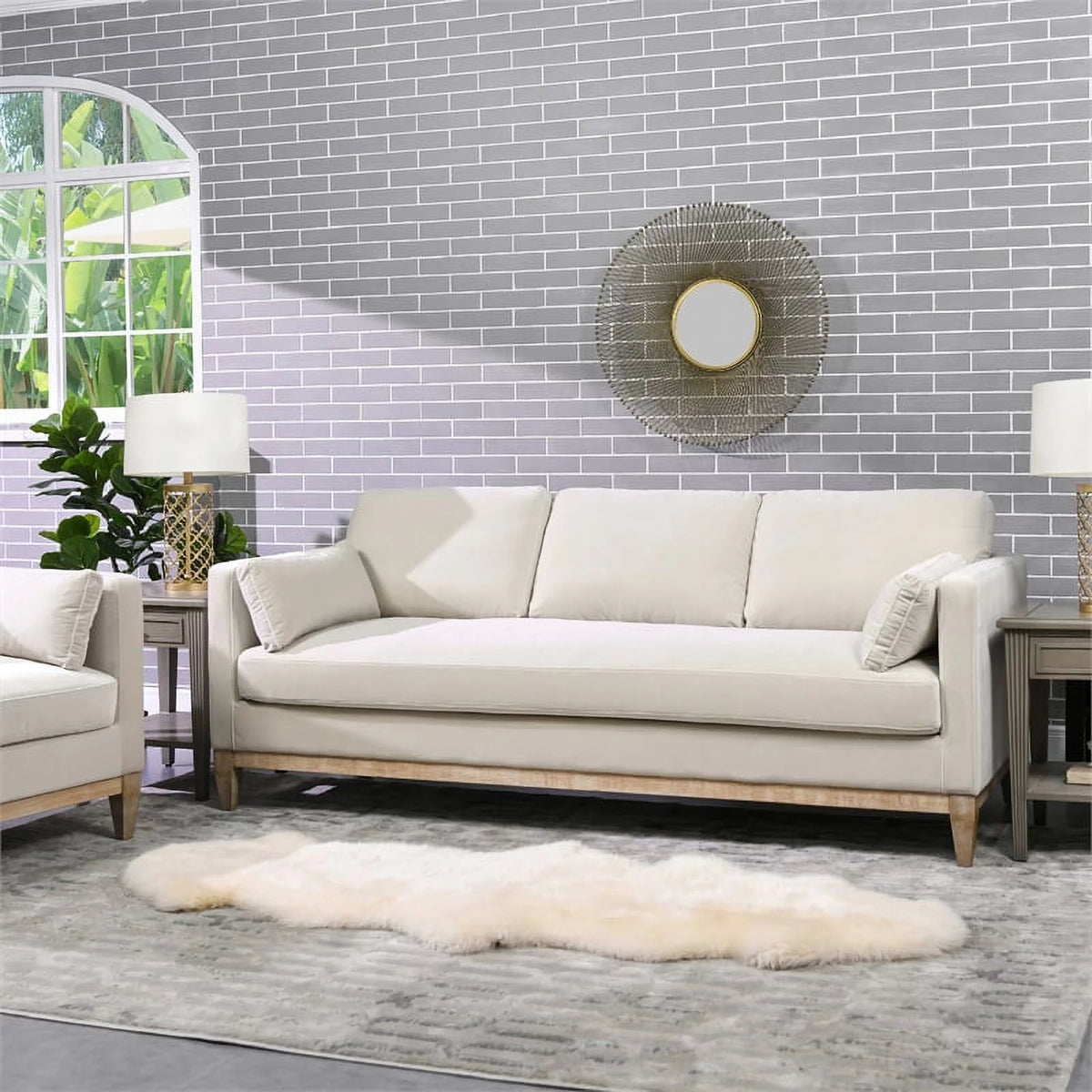 French Beige Sofa F7550