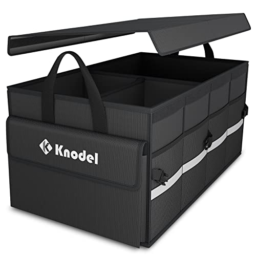 Collapsible Car Trunk Organizer with Lid, Black T7800