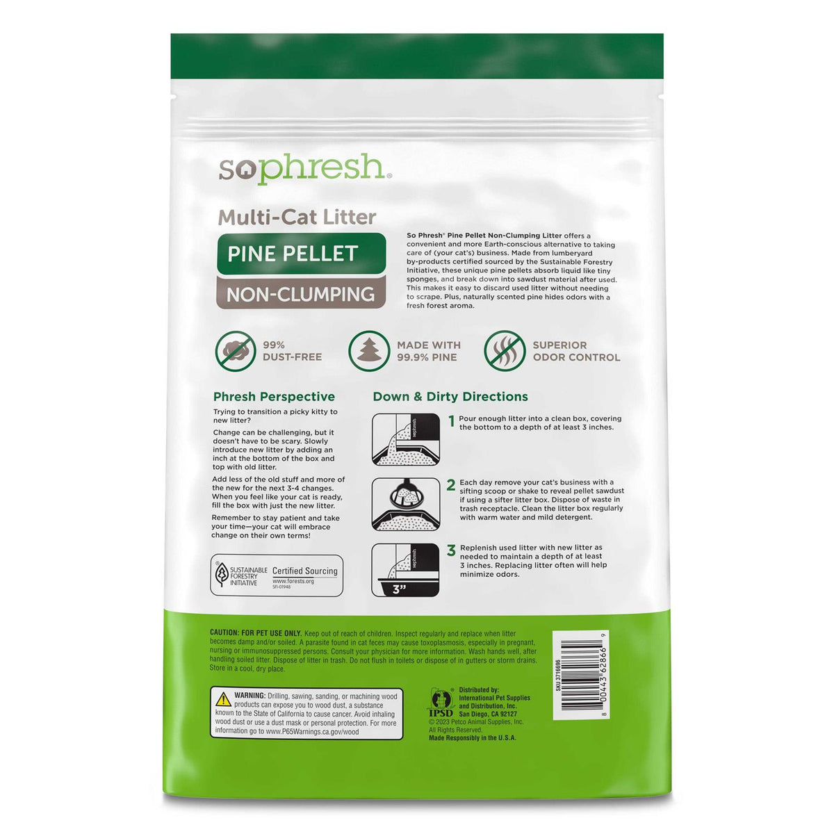 Pine Pellet Non-Clumping Cat Litter R976650