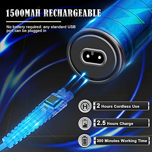 Professional Cordless Hair Clippers with LCD Display E210924