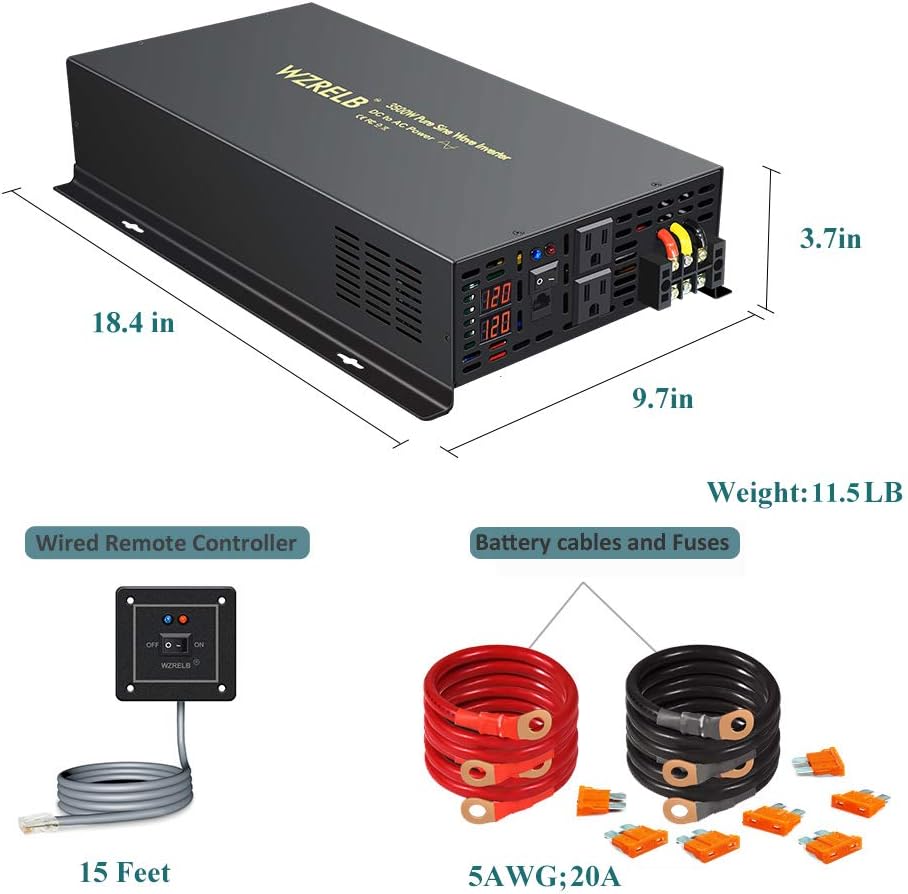 Pure Sine Wave 3500W Power Inverter R5026