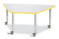 Trapezoid Activity Tables Gray and Yellow - 30 x 60 in. S741707