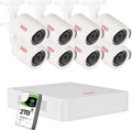 8 Channel 5MP Security Camera System with 2TB HDD and 8 Bullet Cameras B39934