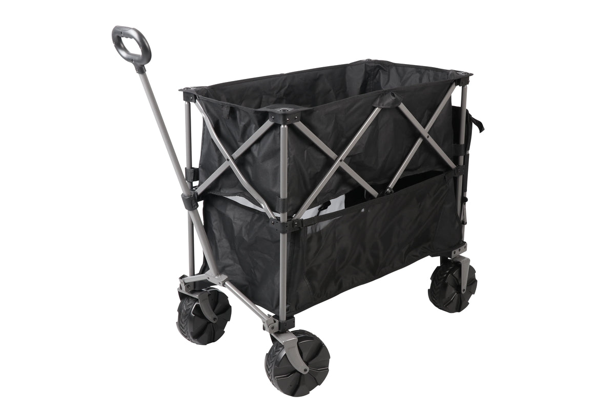 Folding Wagon with Extension Handle, Black R394066