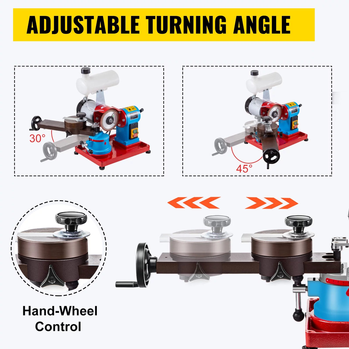 110V 370W Rotary Saw Blade Sharpener Machine with Water Tank H22124