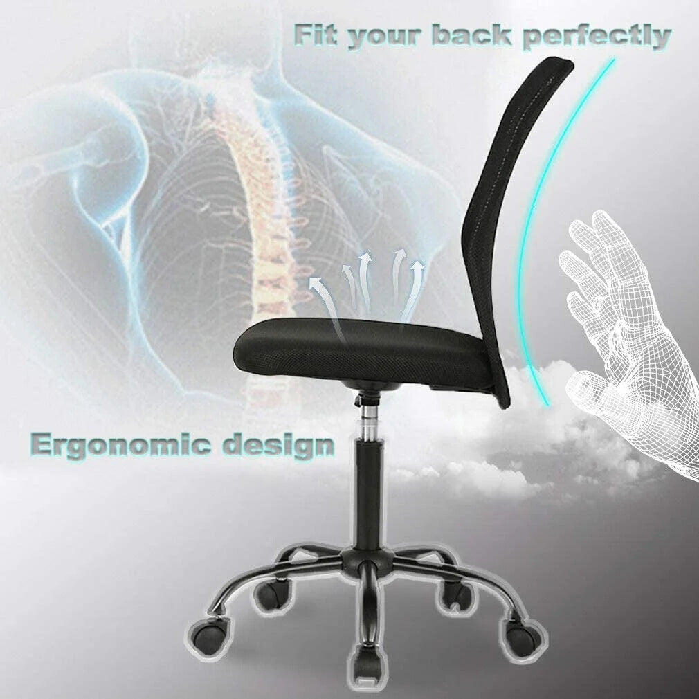 Black Mesh Ergonomic Office Chair U7035