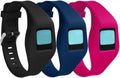 Replacement Silicone Band with Chrome Watch Clasp and Fastener Buckle I809