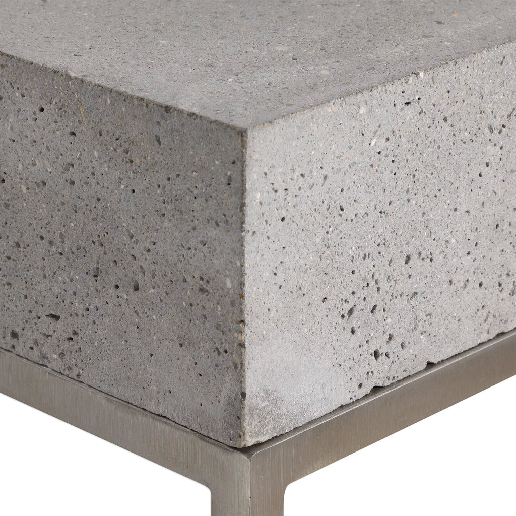 14" Wide Stainless Steel End Table D423728