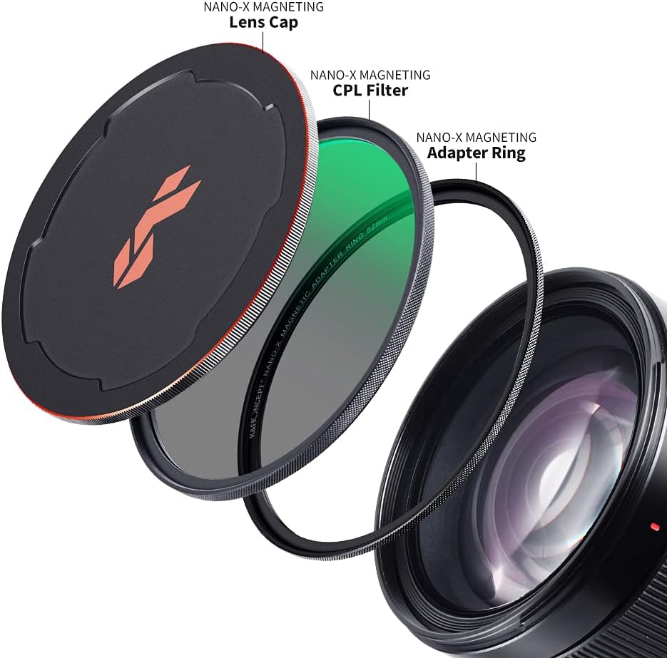 49mm Circular Polarizing Filter Kit with Adapter Ring and Lens Cap H7693