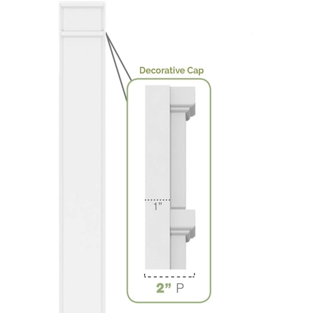 Plain PVC Pilaster (Pair) J60784