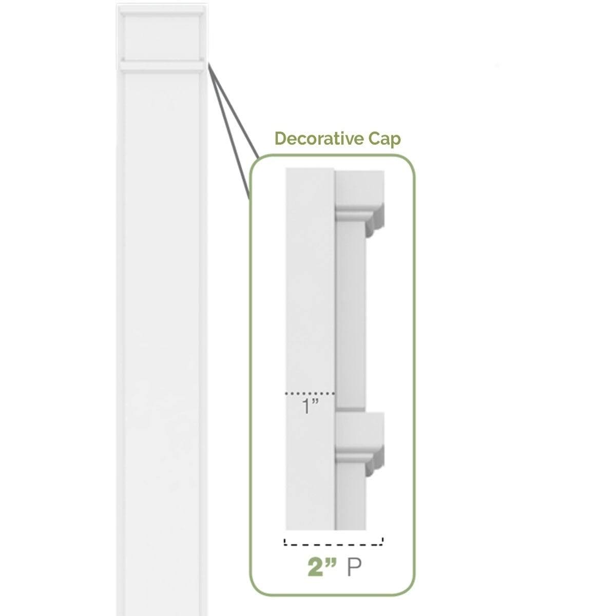 Plain PVC Pilaster (Pair) J60784
