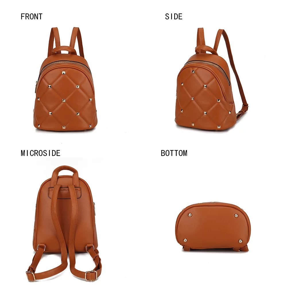 Vegan Leather Medium Backpack F937250