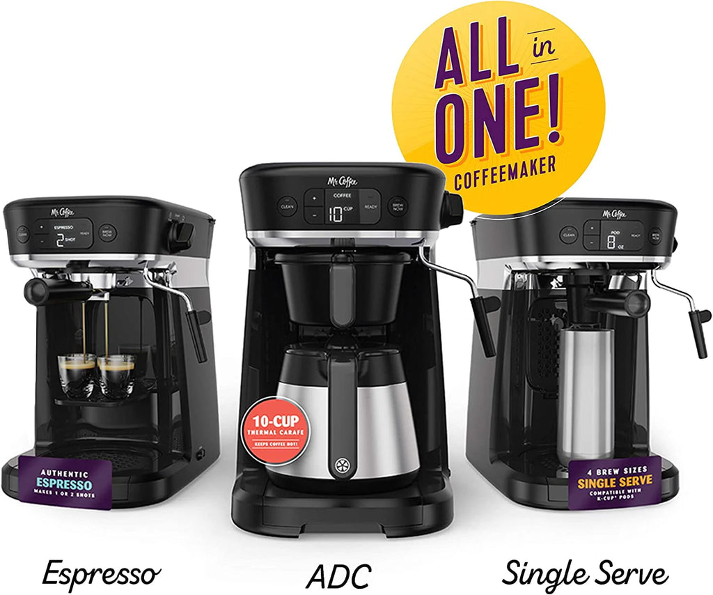 10-Cup Thermal Carafe Coffee Maker and Milk Frother X992329