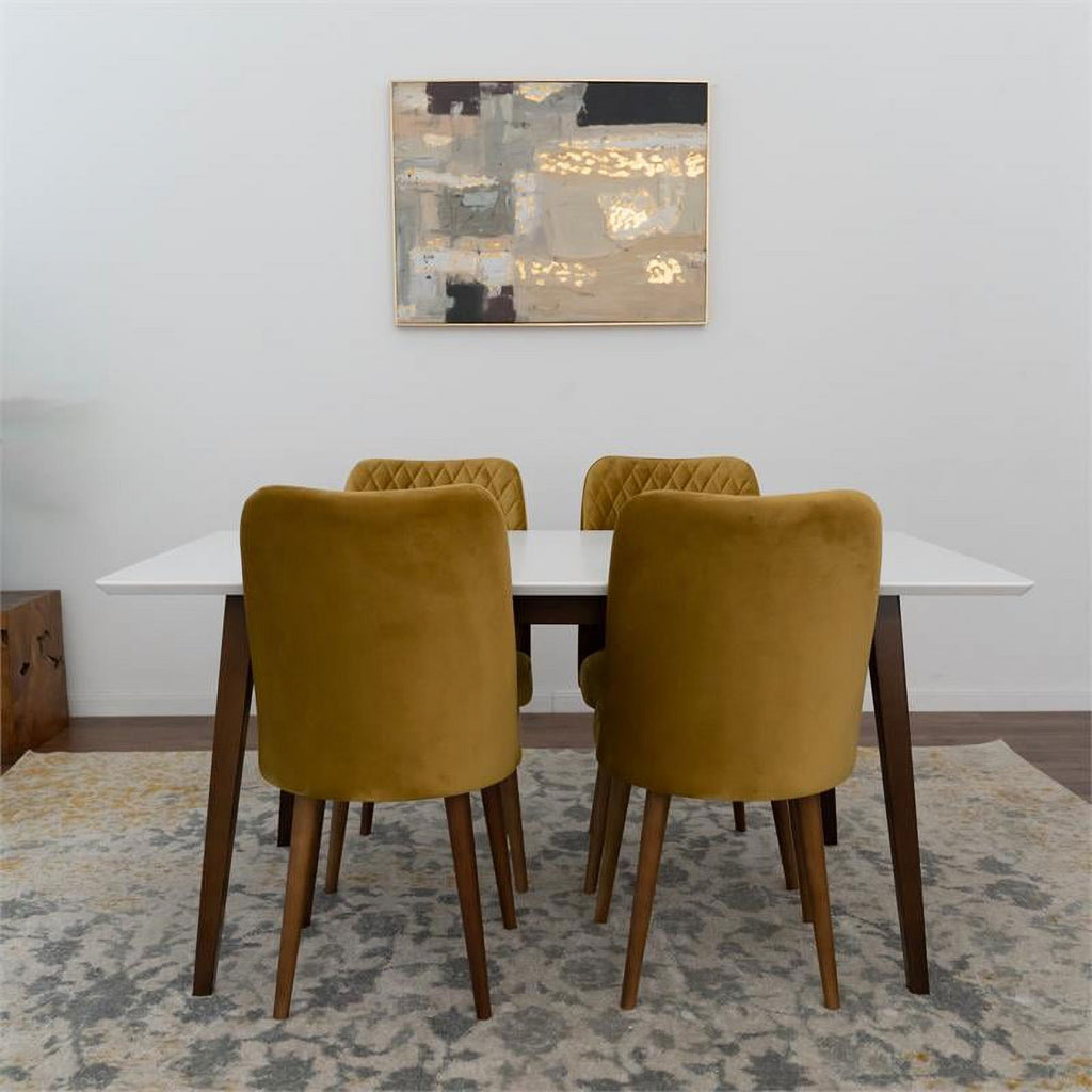 Mid Century Modern Dining Table Set for 4 U57227