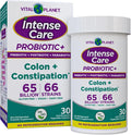 Probiotics Plus Organic Prebiotics Postbiotics 65 Billion CFU 66 Strains 30 ct D194087