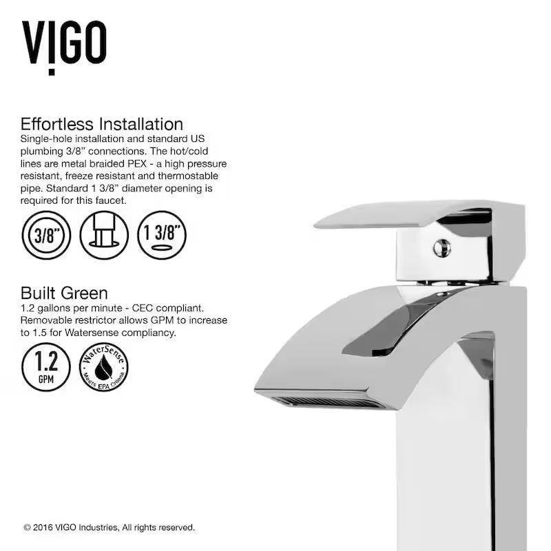 Single Handle Bathroom Faucet in Chrome U3226