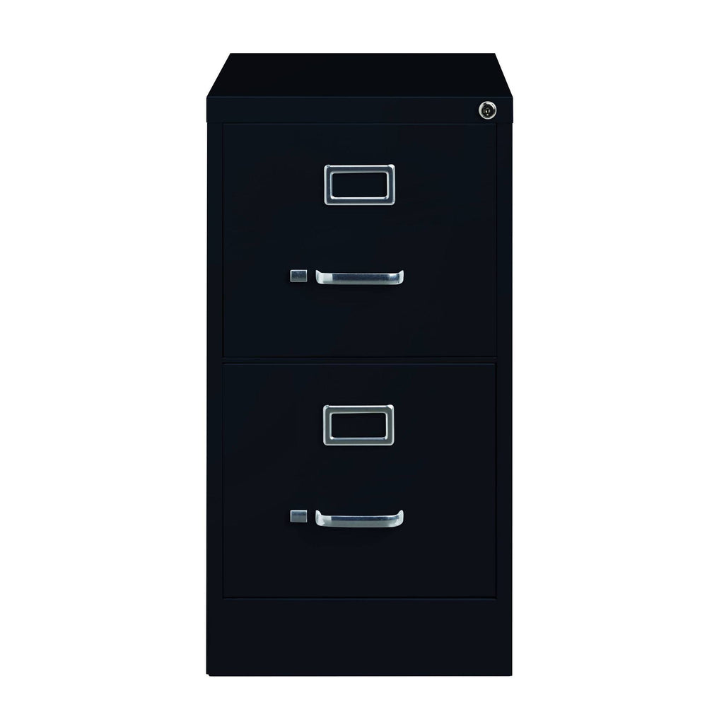 Black 2 Drawer Vertical File Cabinet R382
