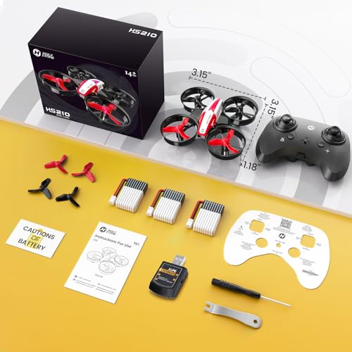 Mini Drone with Auto Hovering, 3D Flips, Headless Mode and 3 Batteries, Blue C276