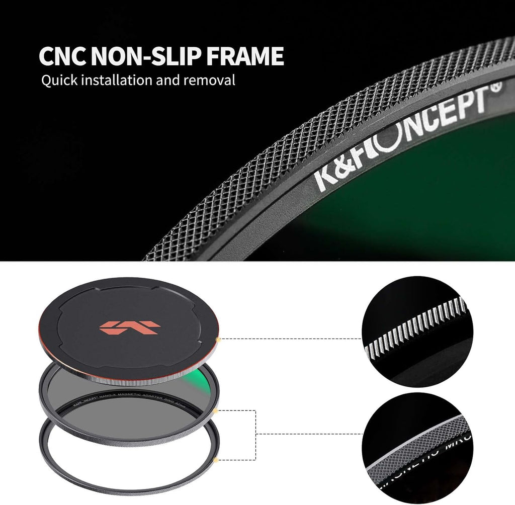 49mm Circular Polarizing Filter Kit with Adapter Ring and Lens Cap H7693