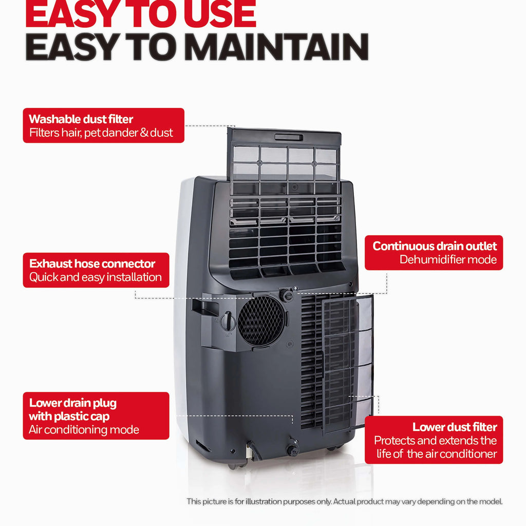 Portable 14000 Btu 115V Air Conditioner with Heat Pump B377571