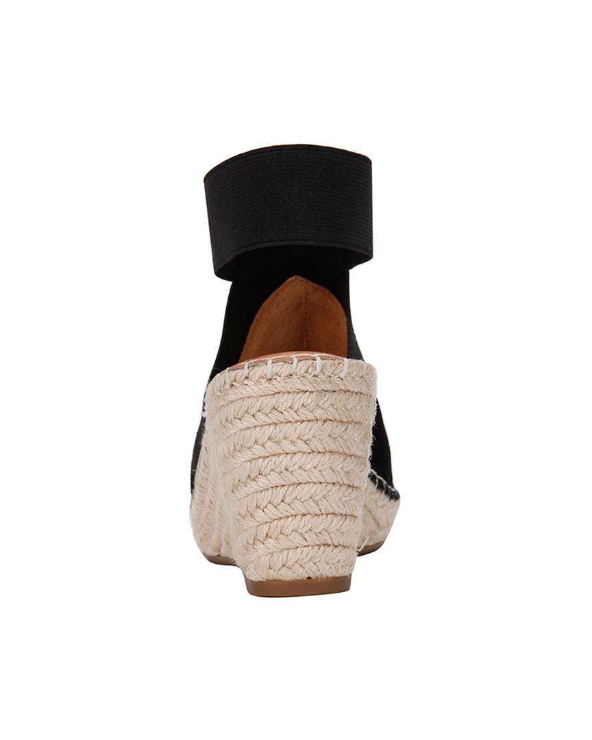 Black Suede Wedge X9718