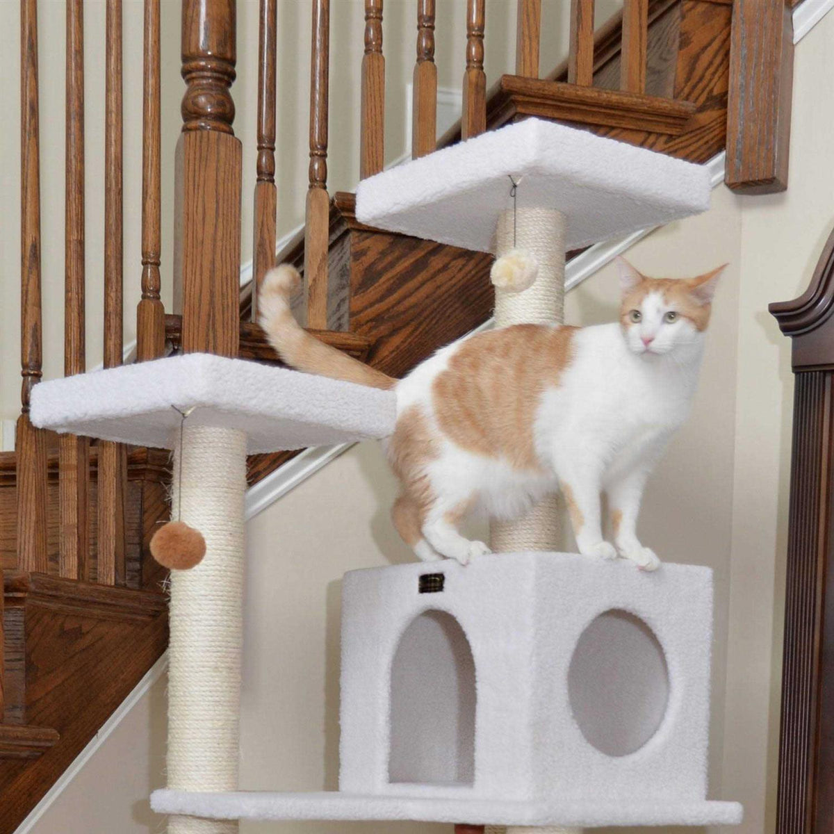 Real Wood Ivory Cat Tree B183