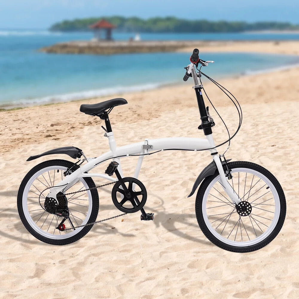 20-inch Folding Bike 7 Speed White X741