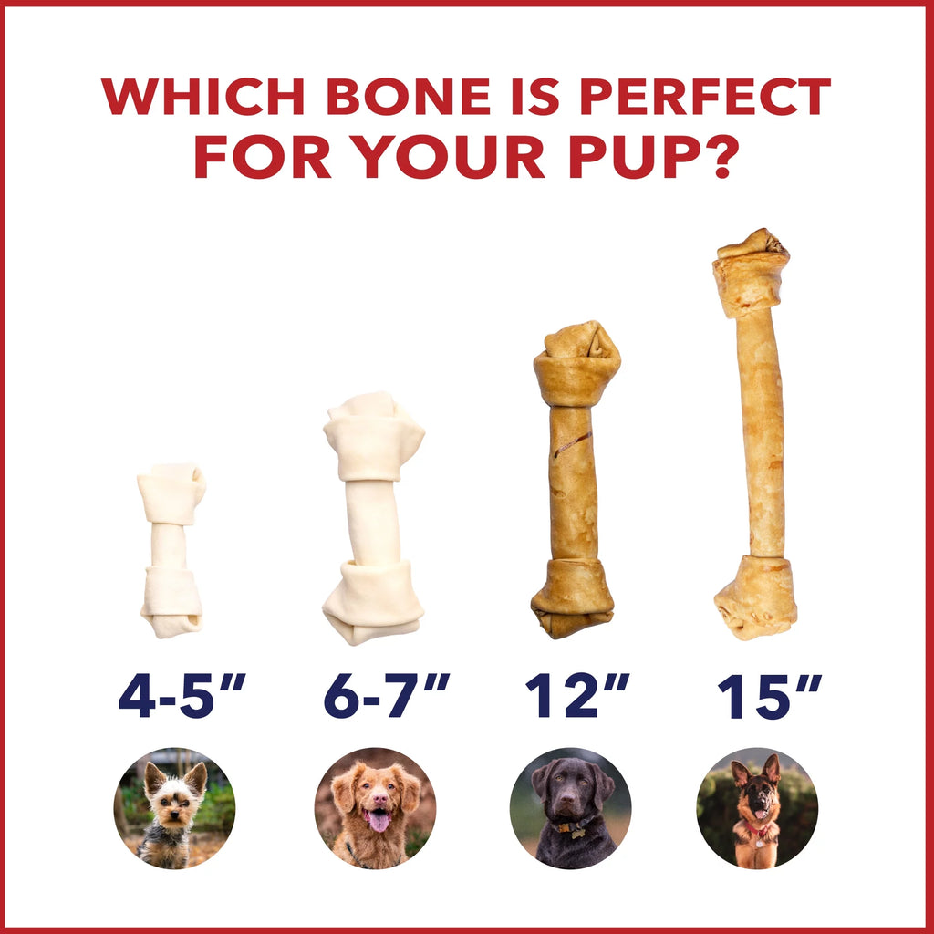 Beefhide Bones Chicken Flavored 6", 12 Count P817