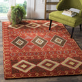 Red Multi Southwestern Wool Area Rug 5' x 8' N896