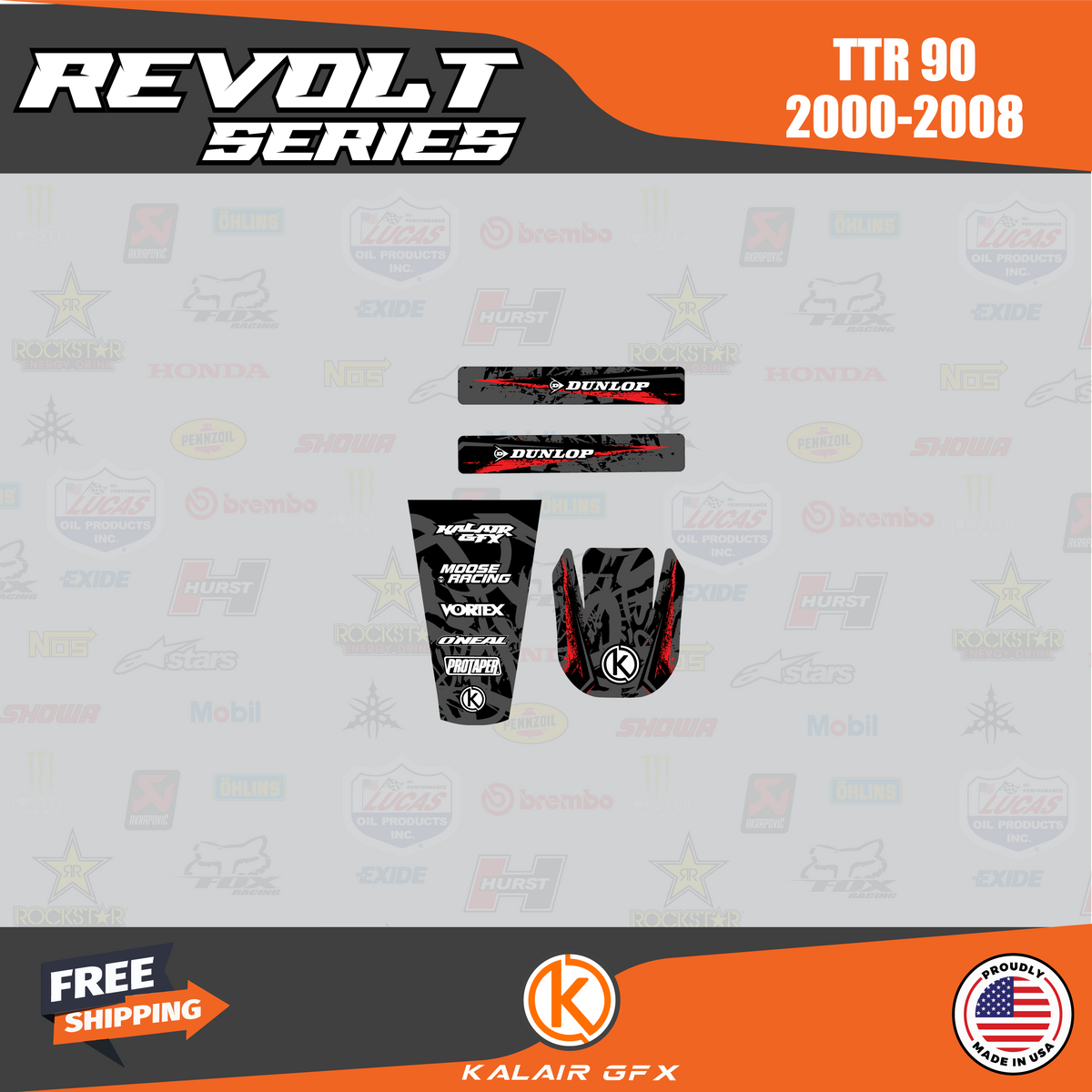 GFX Graphics Kit for Yamaha TTR90 S870