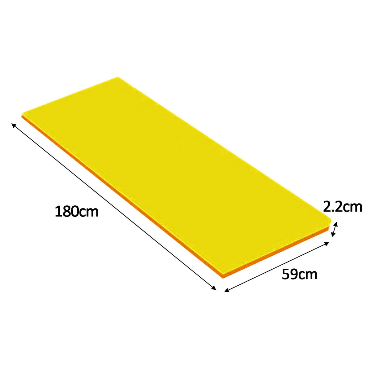 Yellow Orange Water Mat Float U2129