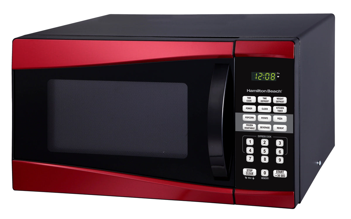 900W Red Microwave Oven N4615